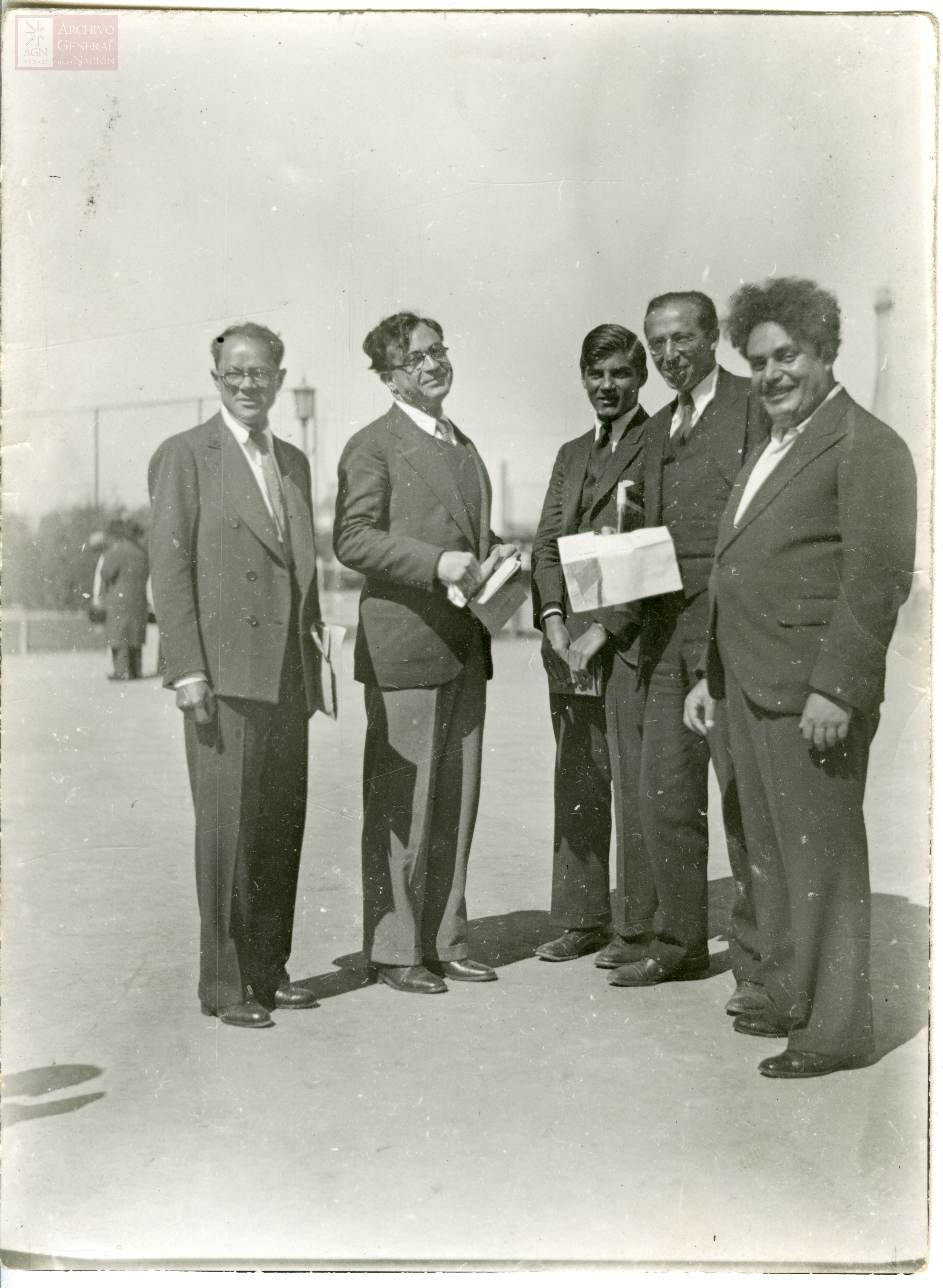 Carlos Chávez, Silvestre Revueltas, Aaron Copland y Armando Echevarría.