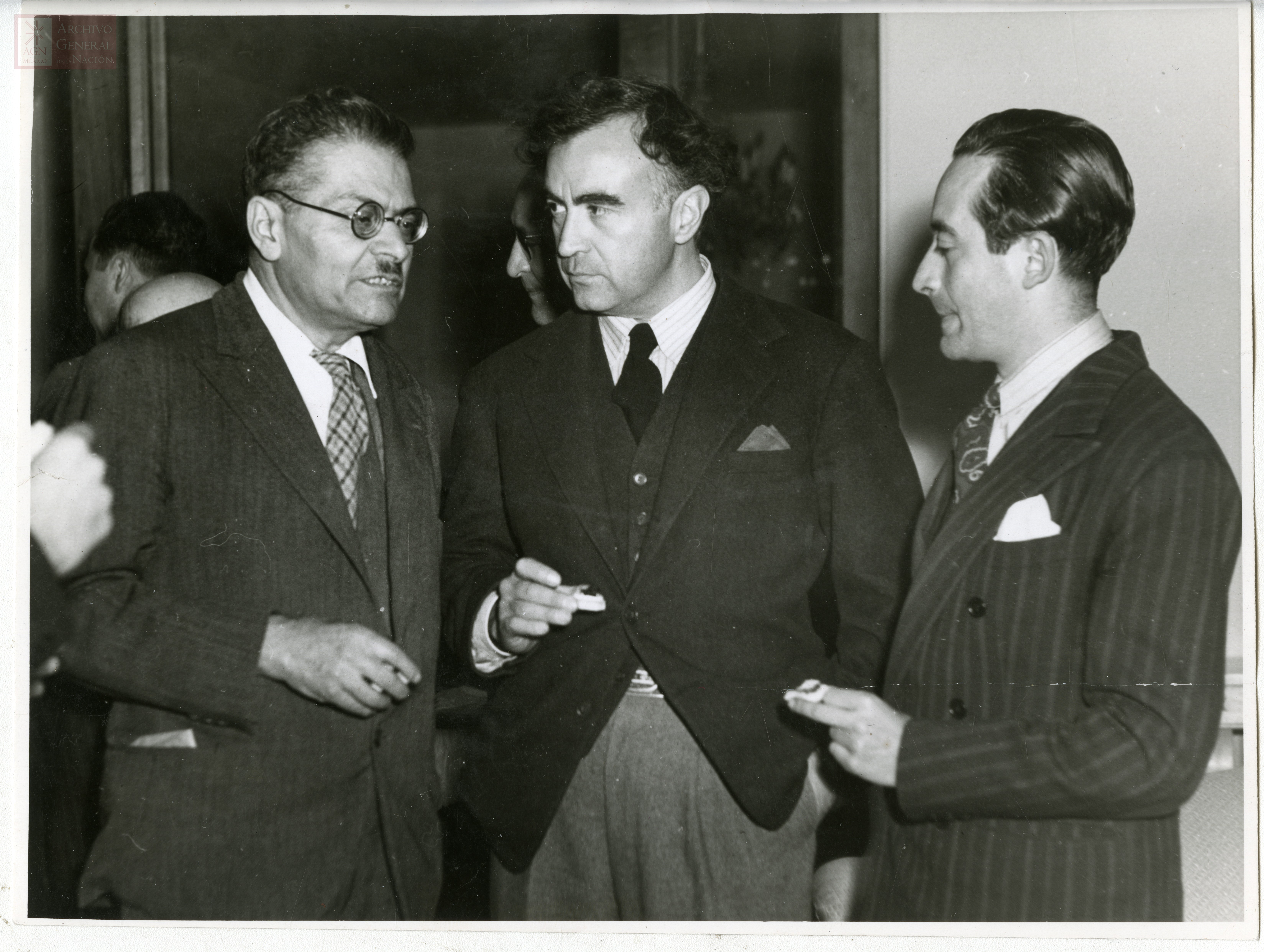 osé Clemente Orozco, Carlos Chávez y Xavier Villaurrutia, 1943.